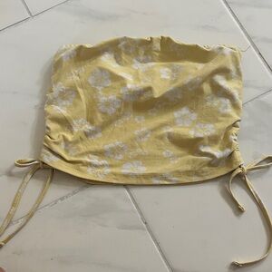 Yellow Floral Tube Top